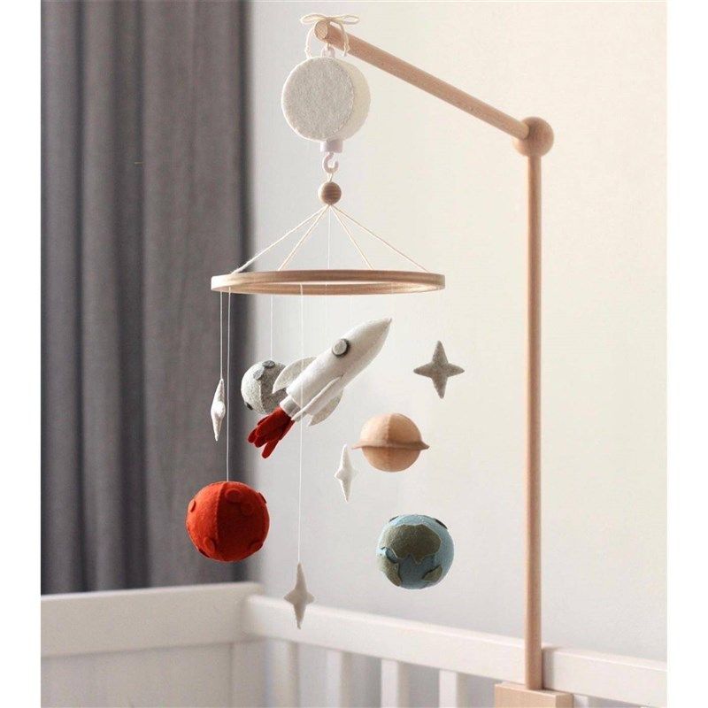 婴儿榉木床铃支架悬挂旋转吊铃新生儿床头铃挂件宝宝铃铛挂饰支杆,家居饰品,木雕,淘宝优惠券,粉丝福利购,淘宝优惠卷