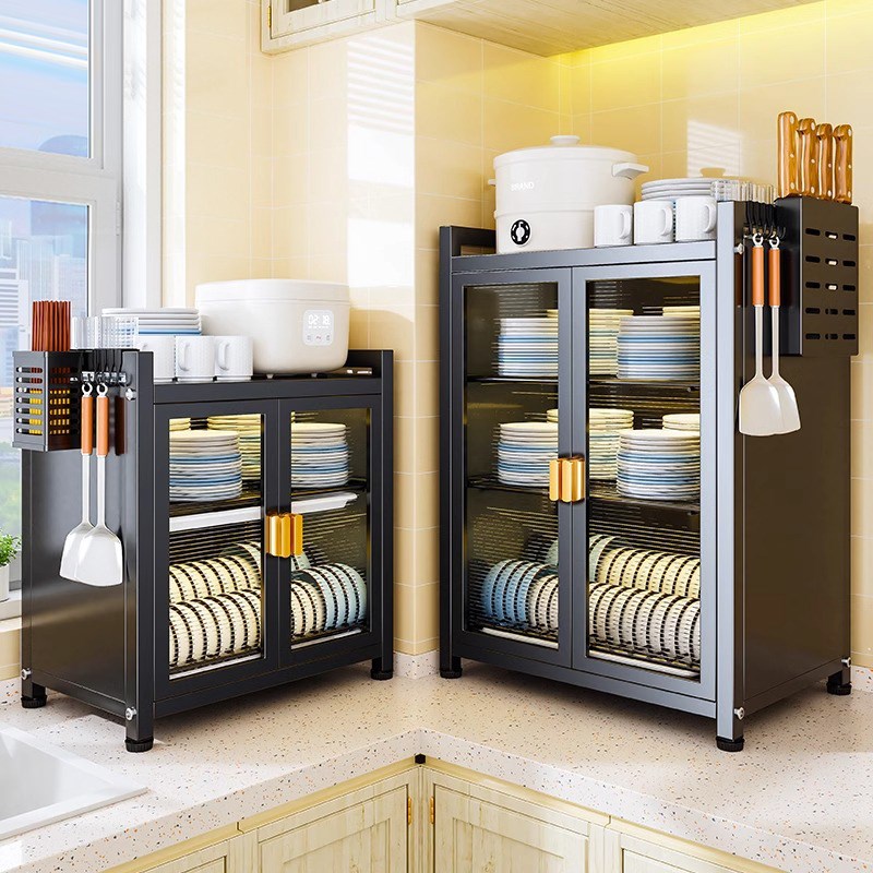 厨房碗碟收纳架收纳盒家用放碗碗C筷置物架沥水碗柜餐具多层盘子