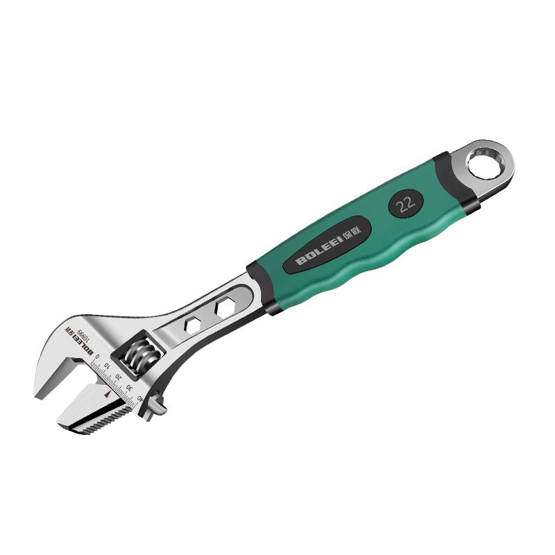 活动扳手多功g能快速开口扳子铬钒钢活口管钳子省力家用工具大全