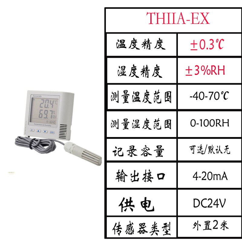 TH11A温湿度变送器 采集器4-20mA高精度防雨雪工业级温湿度传感器