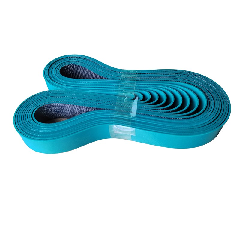 黄绿平皮带开槽机片基带木工机械纸管机高速平面传动输送工业皮带