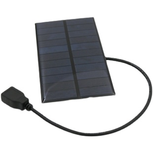 充电太阳N能电池板3.7V 带USB母端口5.5V 300mA 18650 1.65W