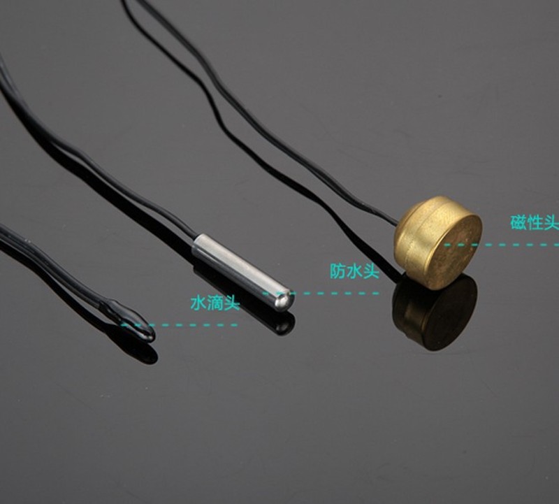 温度传感器 感温探头 配件 感应器 防水 磁性 水滴探头T10K/B3435