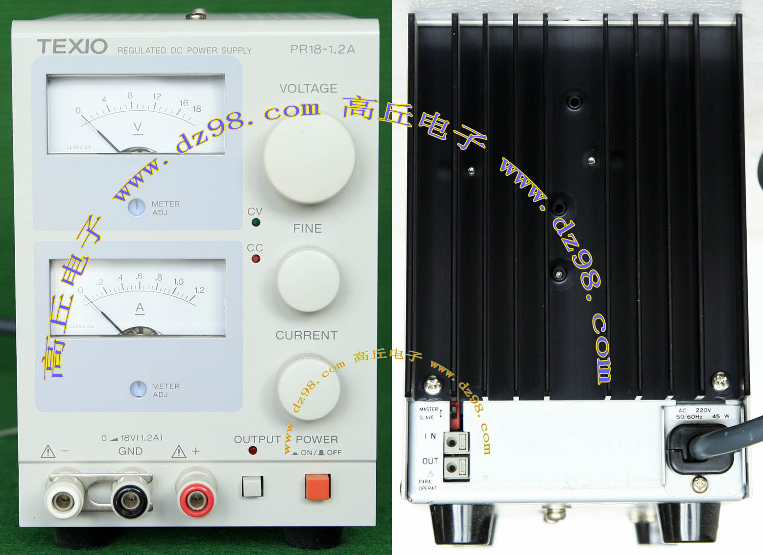 原装 TEXIO 德士 PR18-1.2A 0-18V 0-1.2A 线性可调稳压稳流电源