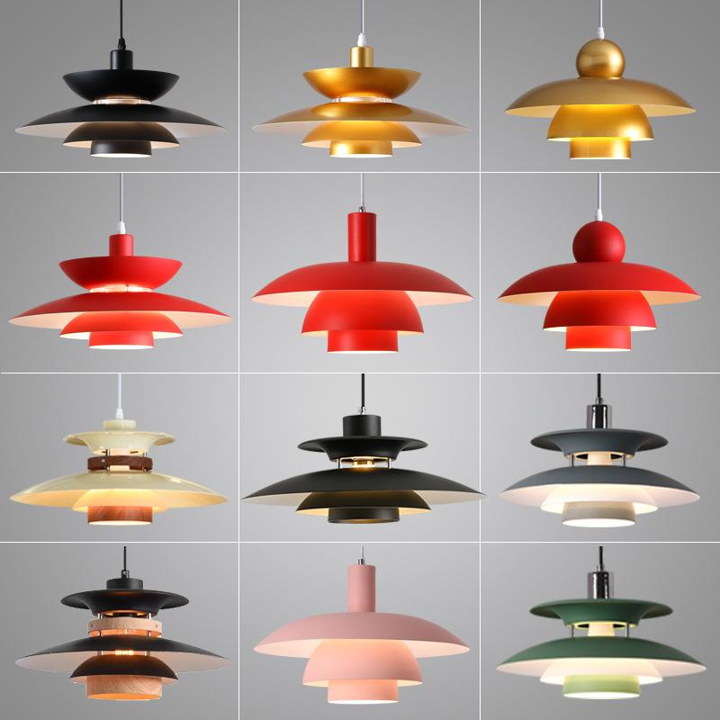 北欧吊灯设计师丹麦简约创意新款ph5店铺商用火锅店飞碟餐厅吊灯