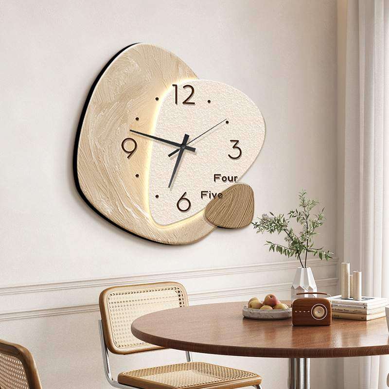 钟表挂钟客厅2025新款简约现代餐厅创意时钟挂画表挂墙高级感壁画