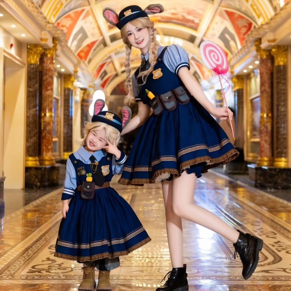 朱迪兔子警官cos衣服迪士尼穿搭洛丽塔公主裙成人秋冬疯狂动物城