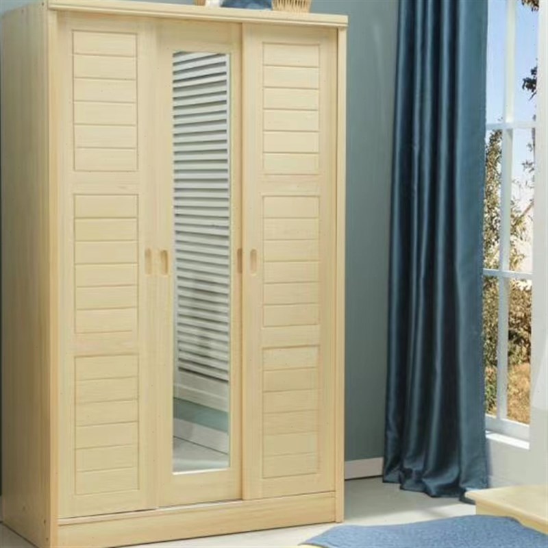 松木衣柜儿d童衣柜简易衣柜实木衣柜234门衣柜北京原木卧室包邮