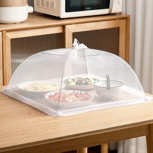 剩食物防可折叠菜罩菜饭菜 苍蝇神器罩菜罩家用餐桌2024遮尘盖新款
