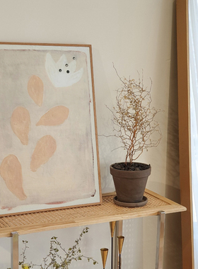 赤贫侘寂风北欧复古瑞典艺术海报客厅装饰画inQs风落地电视柜摆画