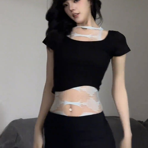 性感辣妹套装蕾丝吊带内搭