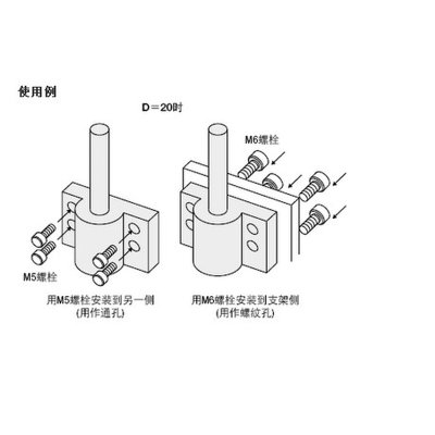 安装用底座侧面安装·简易型CCTFCCTFMCCTN20CCTFM35侧面安