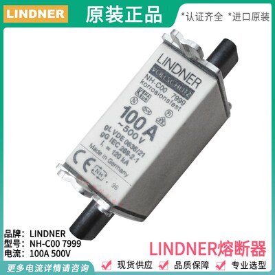 德国LINDNER VOLSCHUTZ熔断器 NH00 8000 125A 160A 120ka 500v