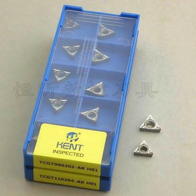 KENT数控车刀片TCGT090202/04/08-AK H01 铝用刀片 三角形车刀粒