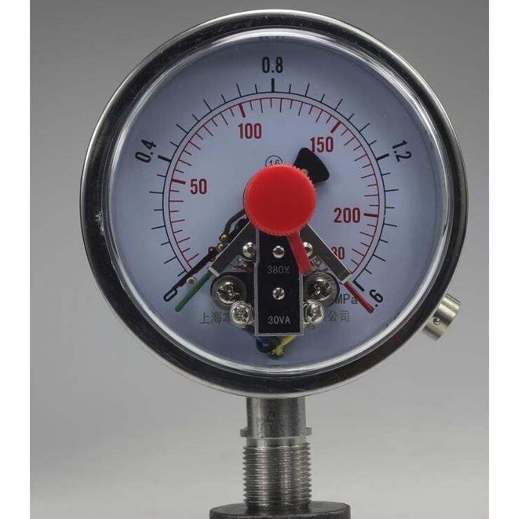 不锈钢电接点压力表 YXC100BF 0.6 1 1.6 2.5 6 10 16 60MPA