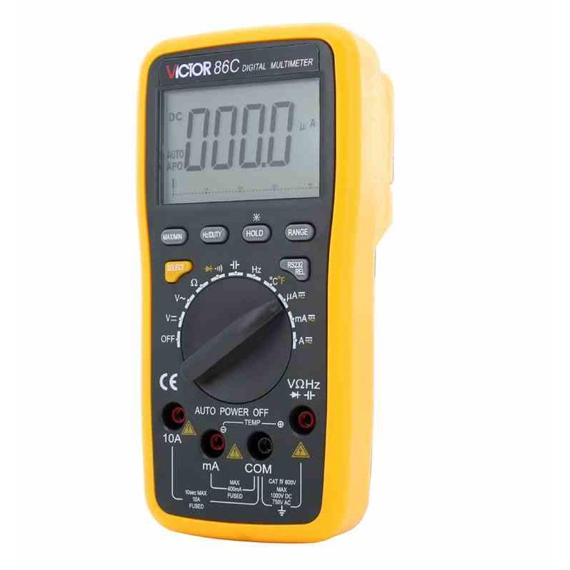 胜利VC86C自动量程智能型数字万用表 多用表 带电脑接口