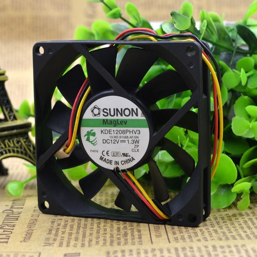 建准SUNON KDE1208PHV3 8015 12V 1.3W 8CM/厘米 投影仪静音风扇