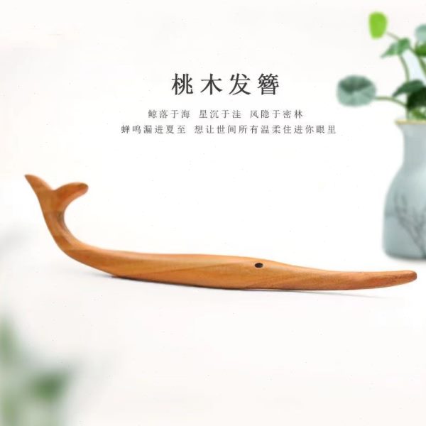 汉服级感盘发古风女高木质簪子发钗手工头饰现代简约木簪发簪桃木