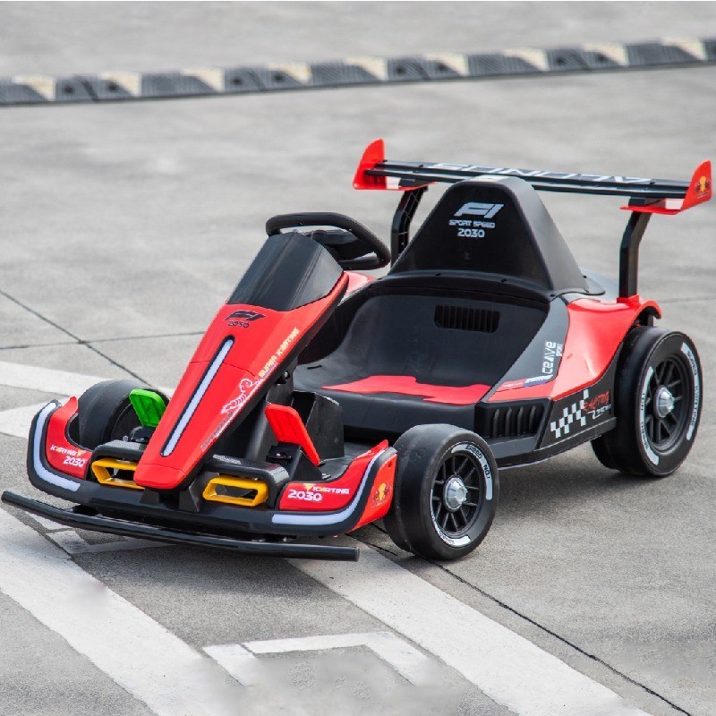 儿童电动卡车漂675移车玩孩具丁小遥控四轮童车成人可1坐大人F赛