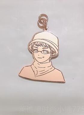 高档DIY定做925银儿童项涂鸦手绘图案刻制字自画男女情侣来订图创