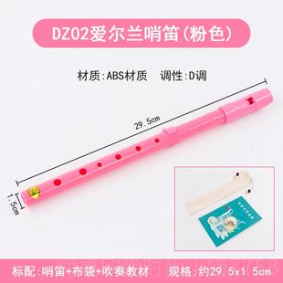 正品DZ02笛尔兰哨笛爱 树脂笛直高音D调锡笛 初学哨者入门6孔竖笛
