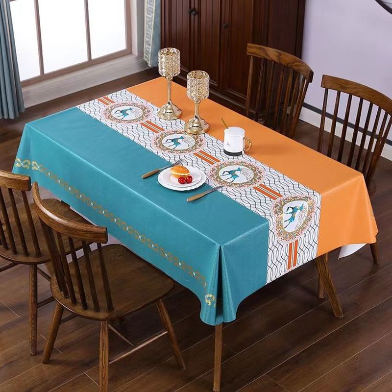 防烫客厅茶几防油卓桌面布防水客厅茶几布长方形新款PVC默认项