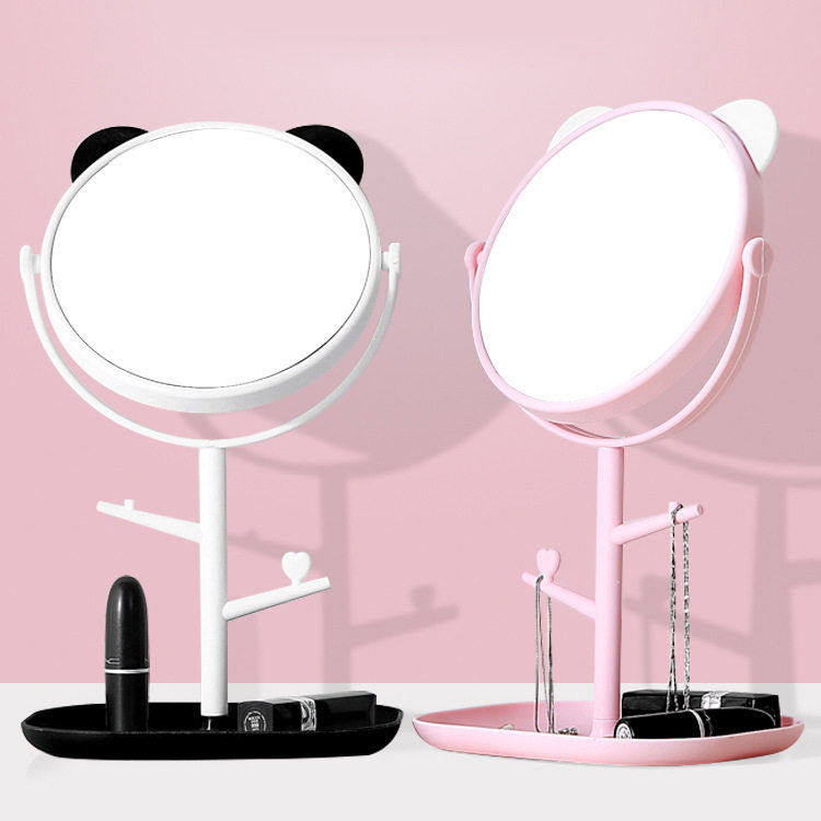 家用卡通猫耳梳妆台镜子清公主台式化妆镜子学生宿舍桌面美容镜,家庭/个人清洁工具,随身化妆镜,淘宝优惠券,粉丝福利购,淘宝优惠卷