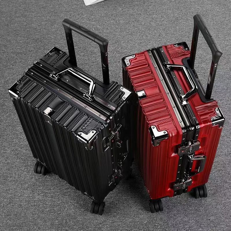 2025新款万向轮密码铝框行李旅行箱