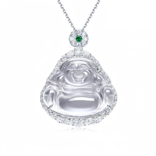 AILEQ佛公吊坠白冰高透