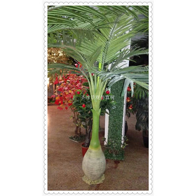 仿真塑料玻璃钢酒瓶椰子树 1.5米-3米酒瓶椰子树 长型酒瓶椰
