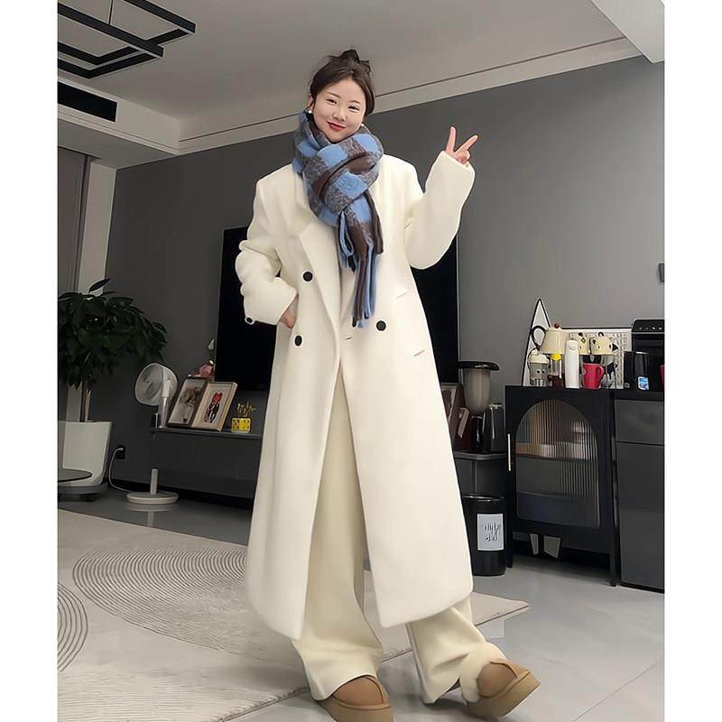 高级感白色毛呢外套女小个子秋冬季羽绒内里西装正肩加厚呢子大衣,运动/瑜伽/健身/球迷用品,广场舞套装,淘宝优惠券,粉丝福利购,淘宝优惠卷