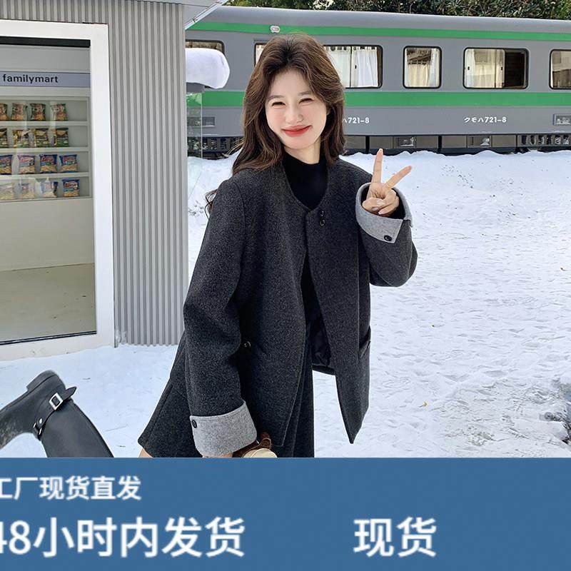 优雅千金感毛呢羽绒套装女2025年冬季保暖拼接圆领外套短裙两件套,孕妇装/孕产妇用品/营养,套装,淘宝优惠券,粉丝福利购,淘宝优惠卷