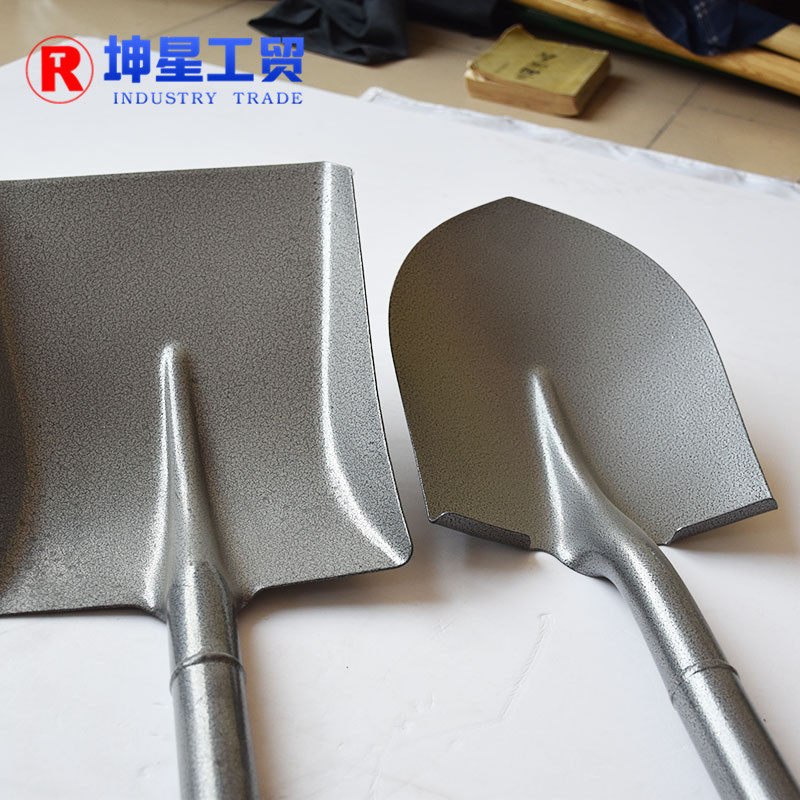 青岛厂家供应农用铁铲铁锹耙子园林不锈钢铲子种花种草多用铁楸