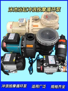 自建民宿按摩恒温温泉池儿童泳池冲浪循环泵310T冲浪1匹750W泵