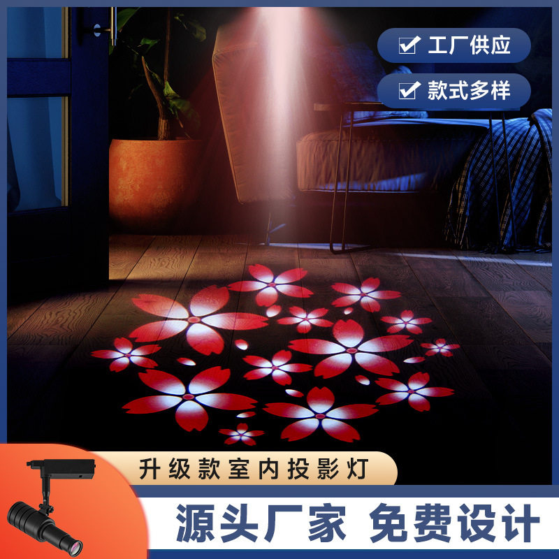logo投影灯室内广告灯商用图案文字地面墙体Led门头动态射灯批发
