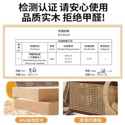 可移动边几小推车客厅沙发茶几边柜中古风实木床头收纳置物架餐车