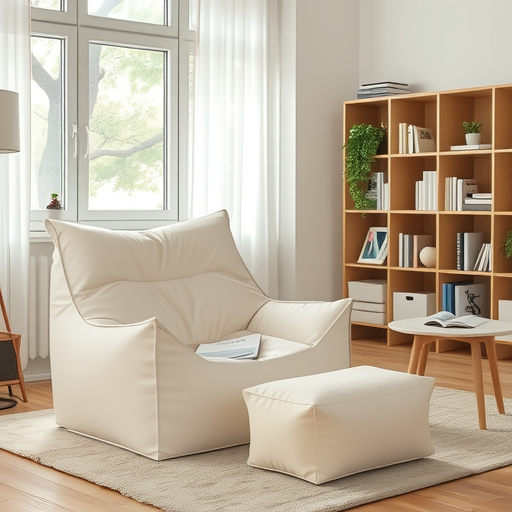 中纳帕PU现货高背款升级懒人沙发 酒吧客厅懒人椅 科技布防水沙发