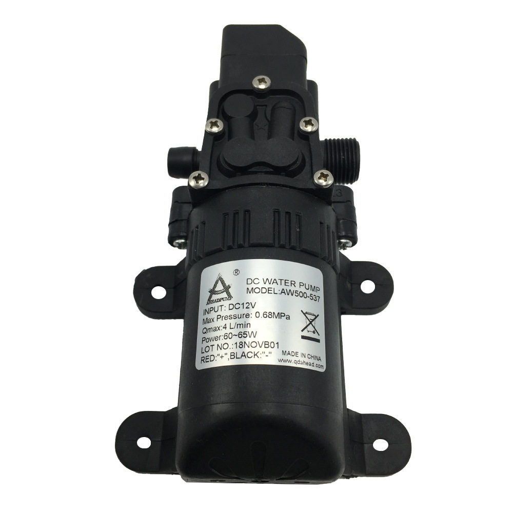 微型自吸水泵AW537 dc12v24v大流量高扬程农用灌溉洗车用