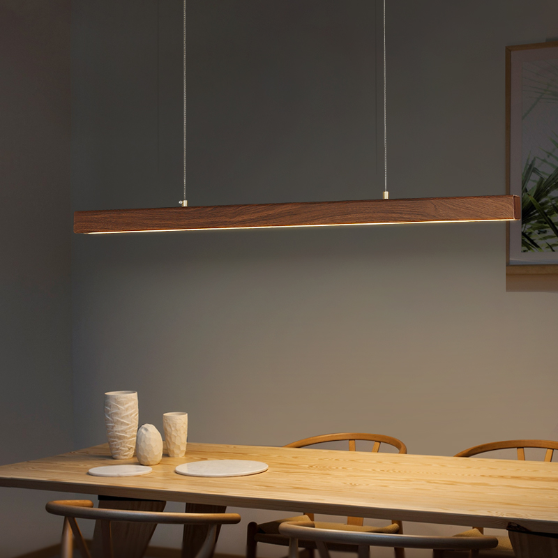 北欧餐厅长条吊灯现代简约2021新款一字吊线创意吧台极简餐桌灯具