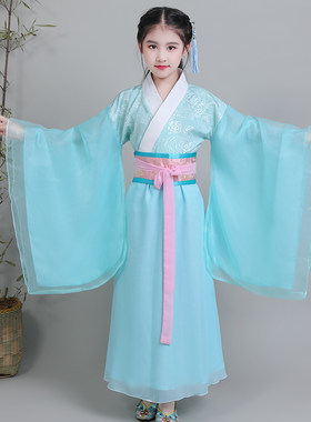 儿童古装女童中国风唐朝贵妃公主宫廷古典汉服舞蹈恶童演出服装