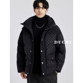 男士 潮流宽松户外保暖加厚外 韩版 连帽a高级感羽绒服2023冬季 新款