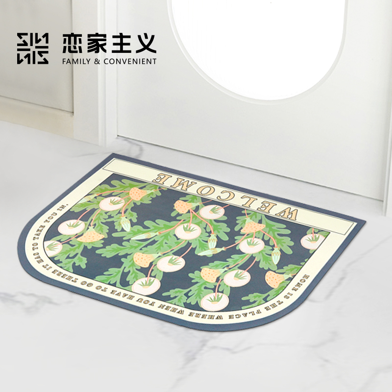 家用浴室吸水地垫卫m生间门口防滑脚垫洗手间速干垫子卫浴厕所地