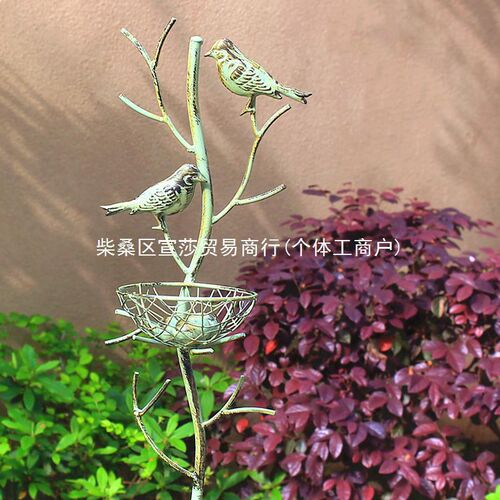 X蕿1户外花园装饰摆件铁艺花插室B外庭院花盆造景阳台布置铁线莲