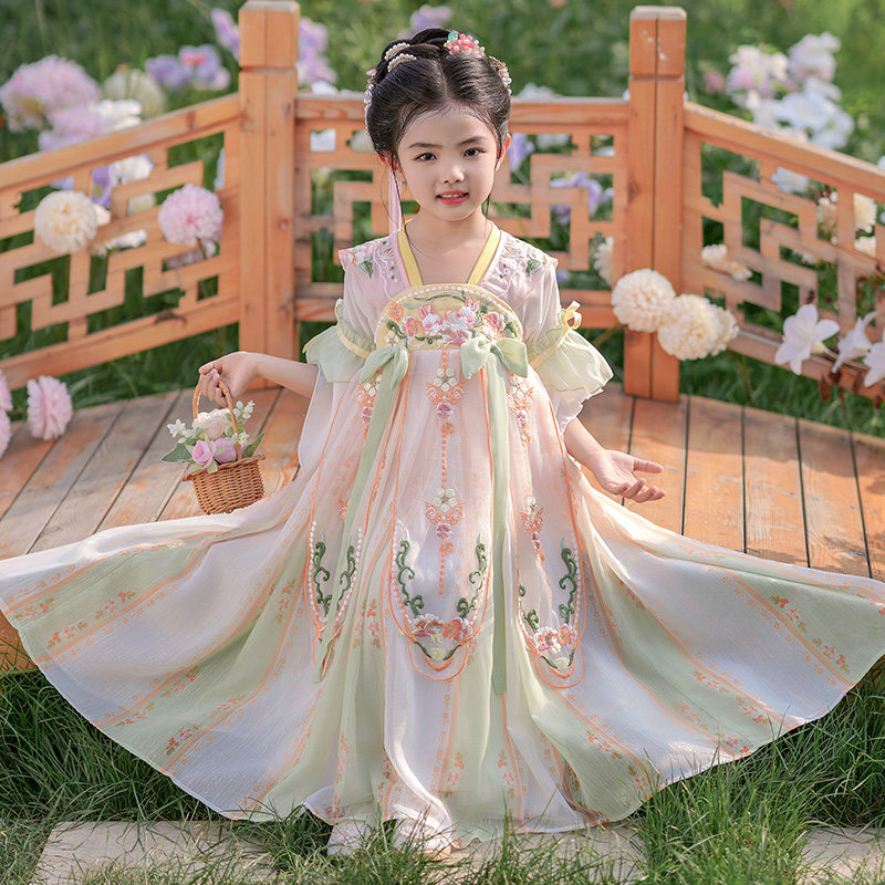 汉服女童夏装连衣裙2025新款z儿童超仙中国风裙子小女孩夏季公主
