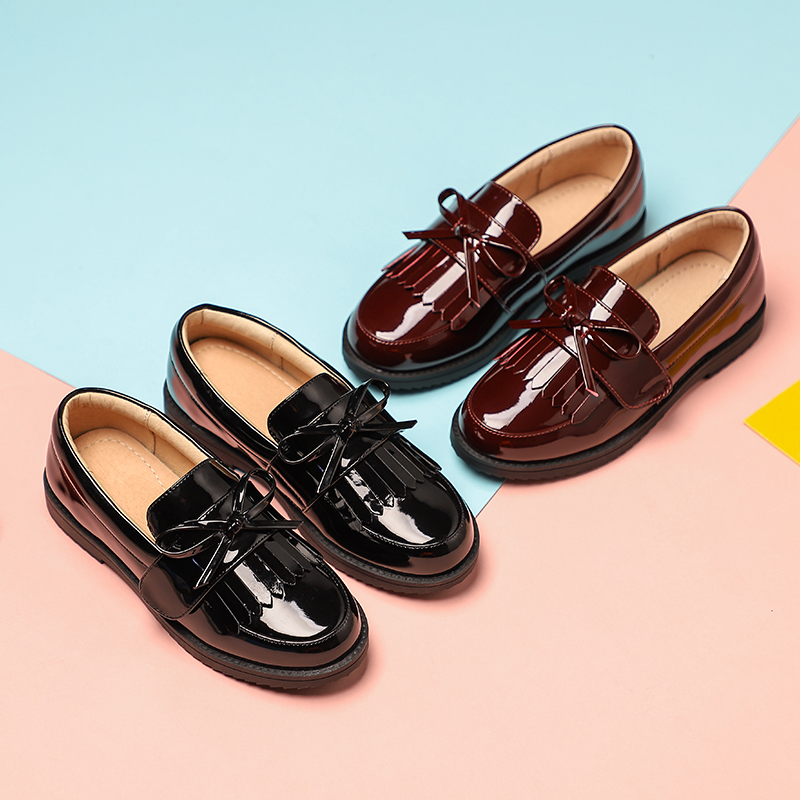 女童黑皮鞋黑色皮鞋表演出鞋小皮鞋女公主鞋儿童学生校鞋礼仪