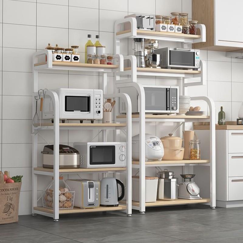 厨房夹缝置物架落地多层储物架多功能家用锅架烤箱微波炉收纳架子