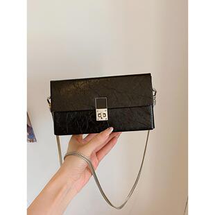 今年流行包包女2024新款夏季高级感盒子链条小方包百搭单肩斜挎包