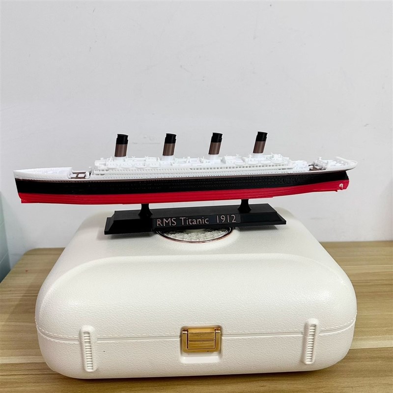 泰坦尼克号模型船模1:1000 鱼缸造景神器 鱼缸搭配物件3D船模型