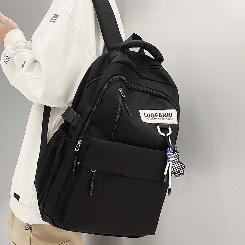 书包男生初中生2024年新款潮流高中背包男中学生高颜值男士双肩包