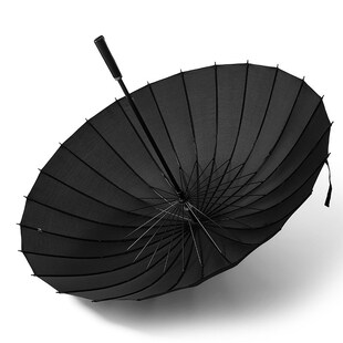 大量24骨长柄雨伞男女加大号双人超大抗风直柄晴雨伞定制广告